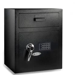 AdirOffice 1.1 cu. ft. Steel Digital Depository Safe with Digital keypad, Black