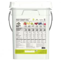AUGASON FARMS Freeze-Dried Fruit Variety Pail Emergency Food Supply 6 Varieties 4 Gal. Pail 30 Year Shelf Life -Safety & Security Tools Sales Shop augason farms emergency response kits 5 20490 31 1000
