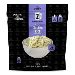 AUGASON FARMS 29.35 Oz. Creamy Chicken-Flavored Rice, Two 8-Serving Pouches