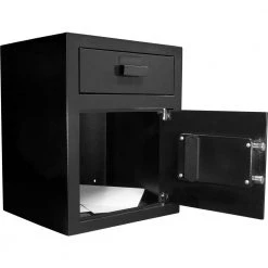 BARSKA 1.1 cu. ft. Steel Large Keypad Depository Safe, Black -Safety & Security Tools Sales Shop barska drop safes ax11930 4f 1000