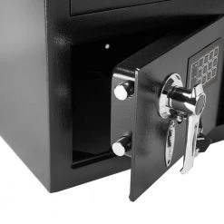 BARSKA 0.72 cu. ft. Steel Standard Keypad Depository Safe, Black -Safety & Security Tools Sales Shop barska drop safes ax11932 44 1000
