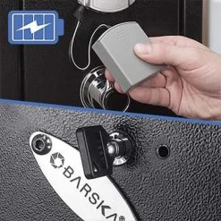 BARSKA 1.83 cu. ft. 4-Gun Tall Biometric Safe, Black Matte -Safety & Security Tools Sales Shop barska gun cabinets ax11652 fa 1000