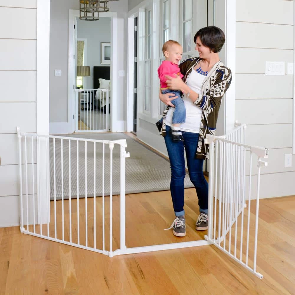 Cardinal Gates XpandaGate 29.5 in. H x 100 in. W x 2 in. D Expandable Child Safety Gate, White 5 Cardinal Gates XpandaGate 29.5 in. H x 100 in. W x 2 in. D Expandable Child Safety Gate, White - Image 3