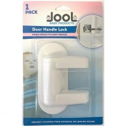 JOOL BABY PRODUCTS Door Lever Lock Child Safety - Child Proof Doors and Handles, Strong Adhesives - Child Safety By Jool Baby (2-Pack) -Safety & Security Tools Sales Shop child proof safety locks latches dhl 102 44 1000