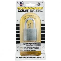 Commando Lock Heavy Duty Steel Keyed 1-3/4 in. Padlock W 1-1/8 in. Alloy Shackle Weatherproof Outdoor Durable Military -Safety & Security Tools Sales Shop commando lock padlocks 1000 40 1000