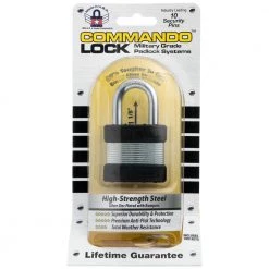 Commando Lock Heavy Duty Steel Keyed 2-Bumper 1-3/4 in. Keyed Padlock W 1-1/8 in. Shackle High Security Storage Lock Military-Grade -Safety & Security Tools Sales Shop commando lock padlocks 1200 a0 1000