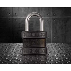 Commando Lock Blackout High Security 1-3/4 in. Keyed Padlock Outdoor Weather Resistant Military-Grade W 1-1/8in. Alloy Shackle -Safety & Security Tools Sales Shop commando lock padlocks 1300 66 1000