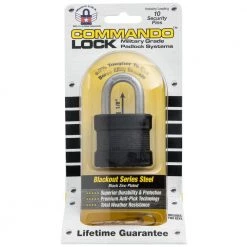 Commando Lock Blackout High Security 1-3/4 in. Keyed Padlock Outdoor Weather Resistant Military-Grade W 1-1/8in. Alloy Shackle -Safety & Security Tools Sales Shop commando lock padlocks 1300 a0 1000