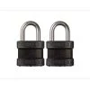 Commando Lock Blackout High Security 1-3/4 in. Keyed Padlock Outdoor Weather Resistant Military-Grade W 1-1/8in. Shackle (2-Pack) -Safety & Security Tools Sales Shop commando lock padlocks 1302 64 1000