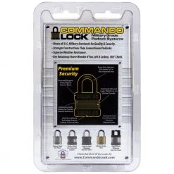 Commando Lock Marine Heavy Duty Brass Rustproof Keyed Padlock 1-3/4 in. W 1-1/8 in. Alloy Shackle Weather Resistant (2-Pack) -Safety & Security Tools Sales Shop commando lock padlocks 3002 1d 1000