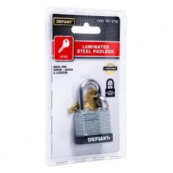 Defiant LK 30 mm 1 in. Laminated Steel Shackle Keyed Padlock -Safety & Security Tools Sales Shop defiant padlocks dft 300ls 4f 1000