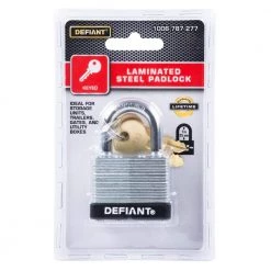 Defiant LK 40 mm 1 in. Laminated Steel Shackle Keyed Padlock 18 Defiant LK 40 mm 1 in. Laminated Steel Shackle Keyed Padlock -Safety & Security Tools Sales Shop defiant padlocks dft 400ls 44 1000