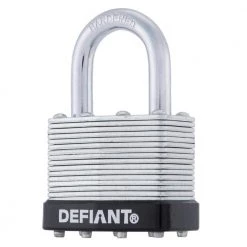 Defiant LK 40 mm 1 in. Laminated Steel Shackle Keyed Padlock 16 Defiant LK 40 mm 1 in. Laminated Steel Shackle Keyed Padlock -Safety & Security Tools Sales Shop defiant padlocks dft 400ls 4f 1000