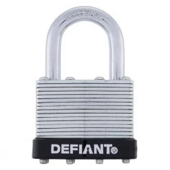 Defiant LK 40 mm 1 in. Laminated Steel Shackle Keyed Padlock 15 Defiant LK 40 mm 1 in. Laminated Steel Shackle Keyed Padlock -Safety & Security Tools Sales Shop defiant padlocks dft 400ls c3 1000