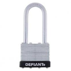 Defiant LK 40 mm Laminated Steel 2 in. Shackle Keyed Padlock -Safety & Security Tools Sales Shop defiant padlocks dft 420ls c3 1000