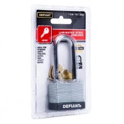 Defiant LK 40 mm Laminated Steel 2 in. Shackle Keyed Padlock -Safety & Security Tools Sales Shop defiant padlocks dft 420ls fa 1000