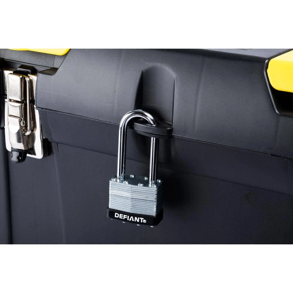 Defiant LK 40 mm Laminated Steel 2 in. Shackle Keyed Padlock (3-Pack) 11 Defiant LK 40 mm Laminated Steel 2 in. Shackle Keyed Padlock (3-Pack) - Image 9