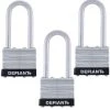 Defiant LK 40 mm Laminated Steel 2 in. Shackle Keyed Padlock (3-Pack) -Safety & Security Tools Sales Shop defiant padlocks dft 423ls 64 1000