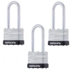 Defiant LK 40 mm Laminated Steel 2 in. Shackle Keyed Padlock (3-Pack) 14 Defiant LK 40 mm Laminated Steel 2 in. Shackle Keyed Padlock (3-Pack) -Safety & Security Tools Sales Shop defiant padlocks dft 423ls c3 1000