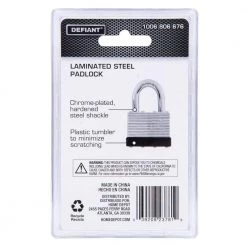 Defiant LK 44 mm 1 in. Laminated Steel Shackle Keyed Padlock -Safety & Security Tools Sales Shop defiant padlocks dft 441ls 1f 1000