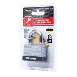 Defiant LK 44 mm 1 in. Laminated Steel Shackle Keyed Padlock -Safety & Security Tools Sales Shop defiant padlocks dft 441ls 44 1000