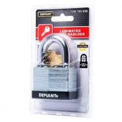 Defiant LK 50 mm 1 in. Laminated Steel Shackle Keyed Padlock -Safety & Security Tools Sales Shop defiant padlocks dft 500ls 44 1000