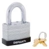 Defiant LK 50 mm 1 in. Laminated Steel Shackle Keyed Padlock -Safety & Security Tools Sales Shop defiant padlocks dft 500ls 64 1000