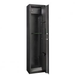 Unbranded 5-Gun Digital Electronic Gun Safe - Rifle Cabinet with Keypad, 2 Manual Override Keys, Ammon Lockbox and Firearm Rack -Safety & Security Tools Sales Shop gun cabinets 801818hat 1f 1000