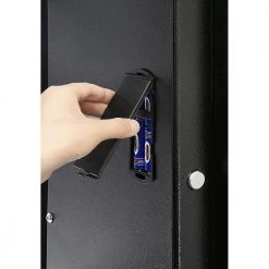 Unbranded 5-Gun Digital Electronic Gun Safe - Rifle Cabinet with Keypad, 2 Manual Override Keys, Ammon Lockbox and Firearm Rack -Safety & Security Tools Sales Shop gun cabinets 801818hat 31 1000