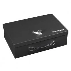 Honeywell 0.18 cu. ft. Fire Resistant Steel Security Box with Key Lock
