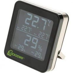 LOCKDOWN Digital Hygrometer for Temperature and Humidity Monitoring -Safety & Security Tools Sales Shop lockdown safe accessories 1116774 4f 1000