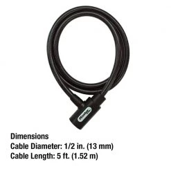Master Lock Bike Lock Cable with Key, 5 ft. Long -Safety & Security Tools Sales Shop master lock cable locks 8364dcc 44 1000