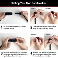 Master Lock Bike Lock Cable with Combination, Resettable, 5 ft. Long -Safety & Security Tools Sales Shop master lock cable locks 8370dcc 44 1000