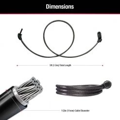 Master Lock Bike Lock Cable with Combination, Resettable, 5 ft. Long -Safety & Security Tools Sales Shop master lock cable locks 8370dcc fa 1000