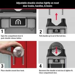 Master Lock Lock Box, Resettable Combination Dials, Adjustable Shackle -Safety & Security Tools Sales Shop master lock key lock boxes 5420d fa 1000