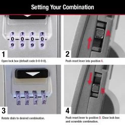 Master Lock Lock Box, Resettable Combination Dials, Light Up Dials -Safety & Security Tools Sales Shop master lock key lock boxes 5424dhc 76 1000