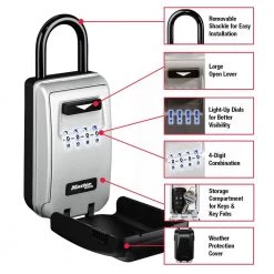 Master Lock Lock Box, Resettable Combination Dials, Light Up Dials -Safety & Security Tools Sales Shop master lock key lock boxes 5424dhc c3 1000