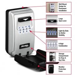 Master Lock Lock Box, Resettable Combination Dials, Light Up Dials -Safety & Security Tools Sales Shop master lock key lock boxes 5425dhc 4f 1000