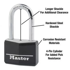 Master Lock Lock with Key, 1-9/16 in. Wide, 1-1/2 in. Shackle -Safety & Security Tools Sales Shop master lock padlocks 141dlfhc c3 1000