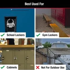 Master Lock Combination Locker Lock, Resettable Number/Letter Dial, Assorted Colors -Safety & Security Tools Sales Shop master lock padlocks 1534dhchd 4f 1000