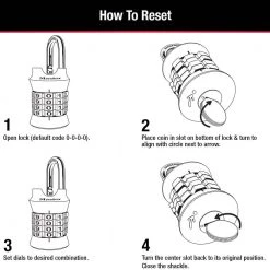 Master Lock Combination Locker Lock, Resettable, Assorted Colors -Safety & Security Tools Sales Shop master lock padlocks 1535dhc 44 1000