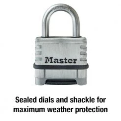 Master Lock Stainless Steel Outdoor Combination Lock, Resettable -Safety & Security Tools Sales Shop master lock padlocks 174ssdhc 1f 1000