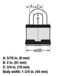 Master Lock Stainless Steel Outdoor Padlock with Key, 1-3/4 in. Wide, 2 in. Shackle, 2 Pack -Safety & Security Tools Sales Shop master lock padlocks 1sstlh 44 1000