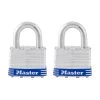 Master Lock Outdoor Padlock with Key, 1-3/4 in. Wide, 2 Pack -Safety & Security Tools Sales Shop master lock padlocks 1thc 64 1000