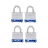 Master Lock Outdoor Padlock with Key, 1-9/16 in. Wide, 4 Pack -Safety & Security Tools Sales Shop master lock padlocks 3008d 64 1000