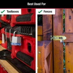 Master Lock Outdoor Padlock with Key, 1-9/16 in. Wide, 4 Pack -Safety & Security Tools Sales Shop master lock padlocks 3008d e1 1000