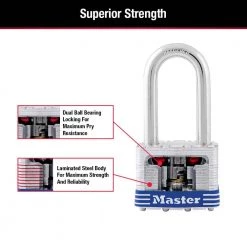 Master Lock Outdoor Padlock with Key, 1-9/16 in. Wide, 1-1/2 in. Shackle -Safety & Security Tools Sales Shop master lock padlocks 3kadlfhc 44 1000