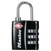 Master Lock TSA Approved Combination Luggage Lock, Resettable, Black -Safety & Security Tools Sales Shop master lock padlocks 4680dblkhc 64 1000