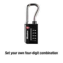 Master Lock TSA Approved Combination Luggage Lock, Resettable, Extended Shackle -Safety & Security Tools Sales Shop master lock padlocks 4696dhc 44 1000