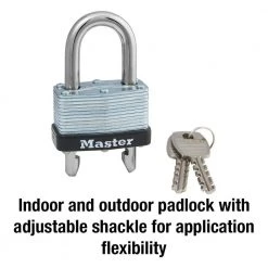 Master Lock Lock with Key, 1-3/4in. Wide, Adjustable Shackle -Safety & Security Tools Sales Shop master lock padlocks 510dhc c3 1000
